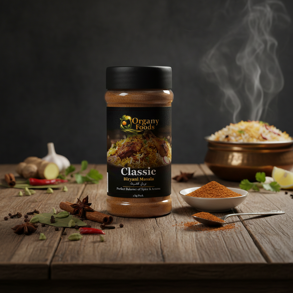 Organyfoods Classic Biryani Masala – Traditional & Aromatic Blend