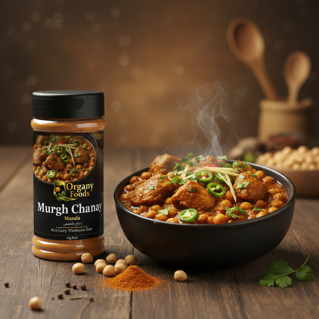 Organyfoods Murgh Chanay Masala – Chicken & Chickpeas Curry Blend